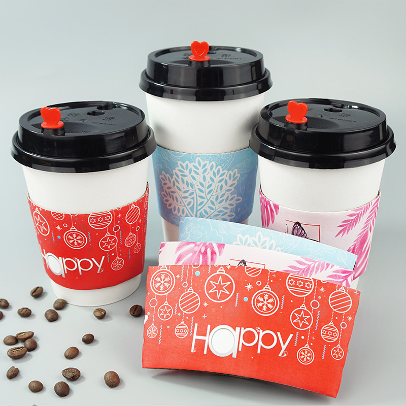 Christmas Paper Coffee Cups 