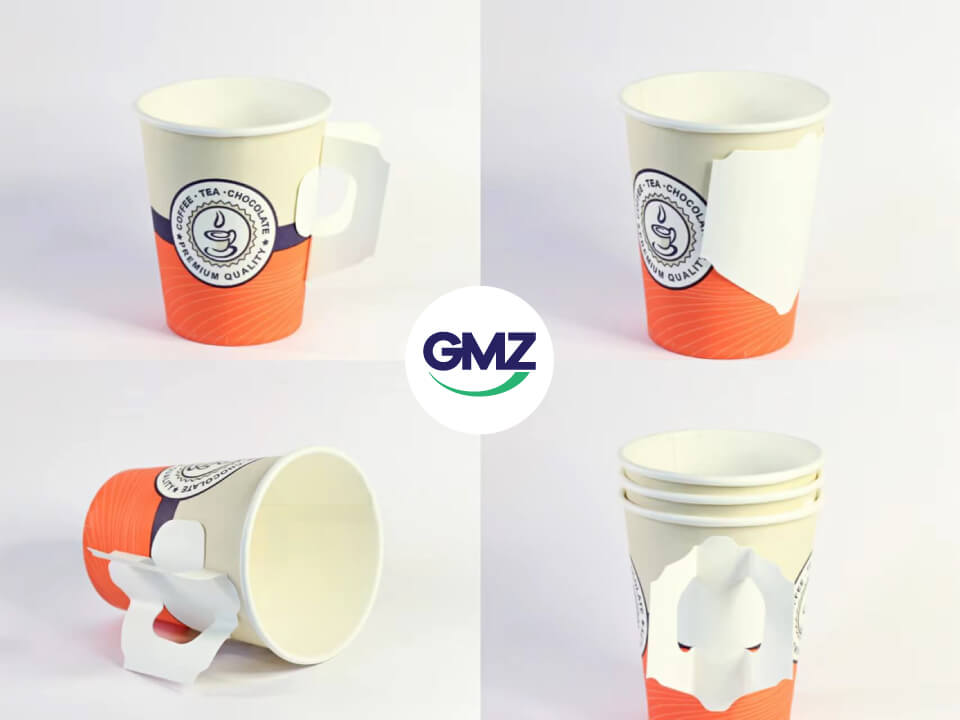 butterfly paper cups with handles for hot beverages