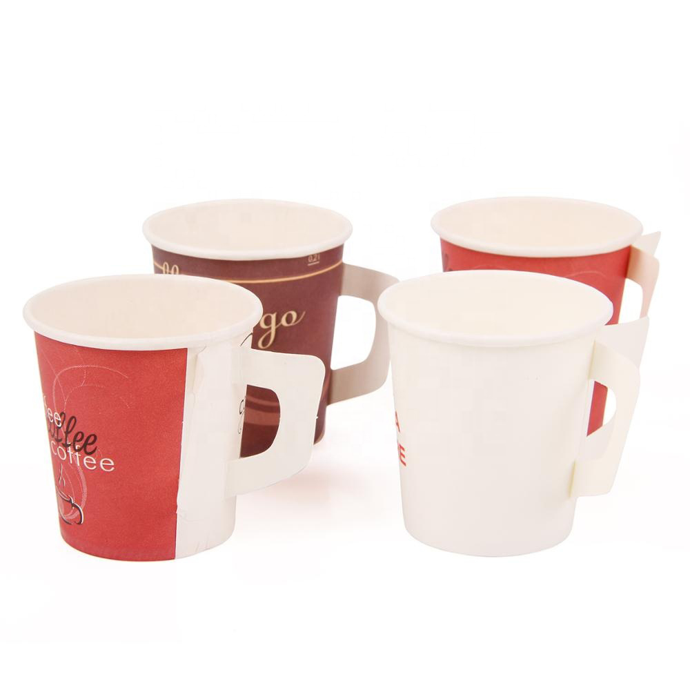 paper coffee cup with handle 