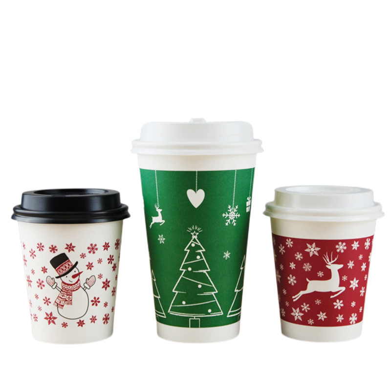 printed cold beverage paper cups