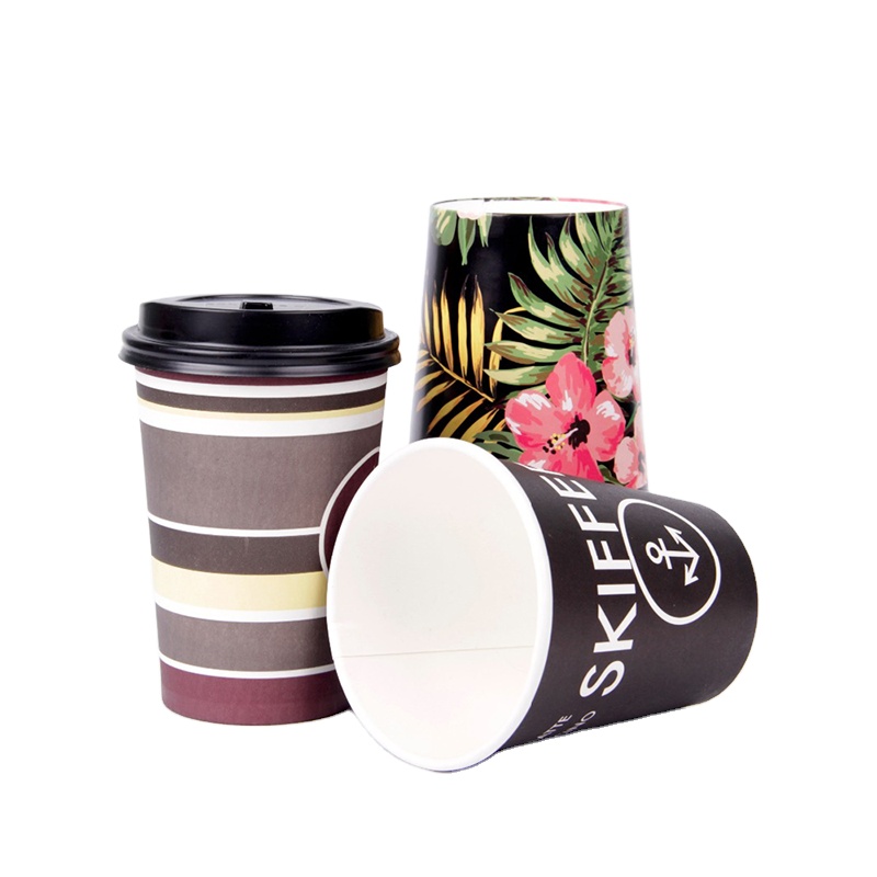 printed cold beverage paper cups